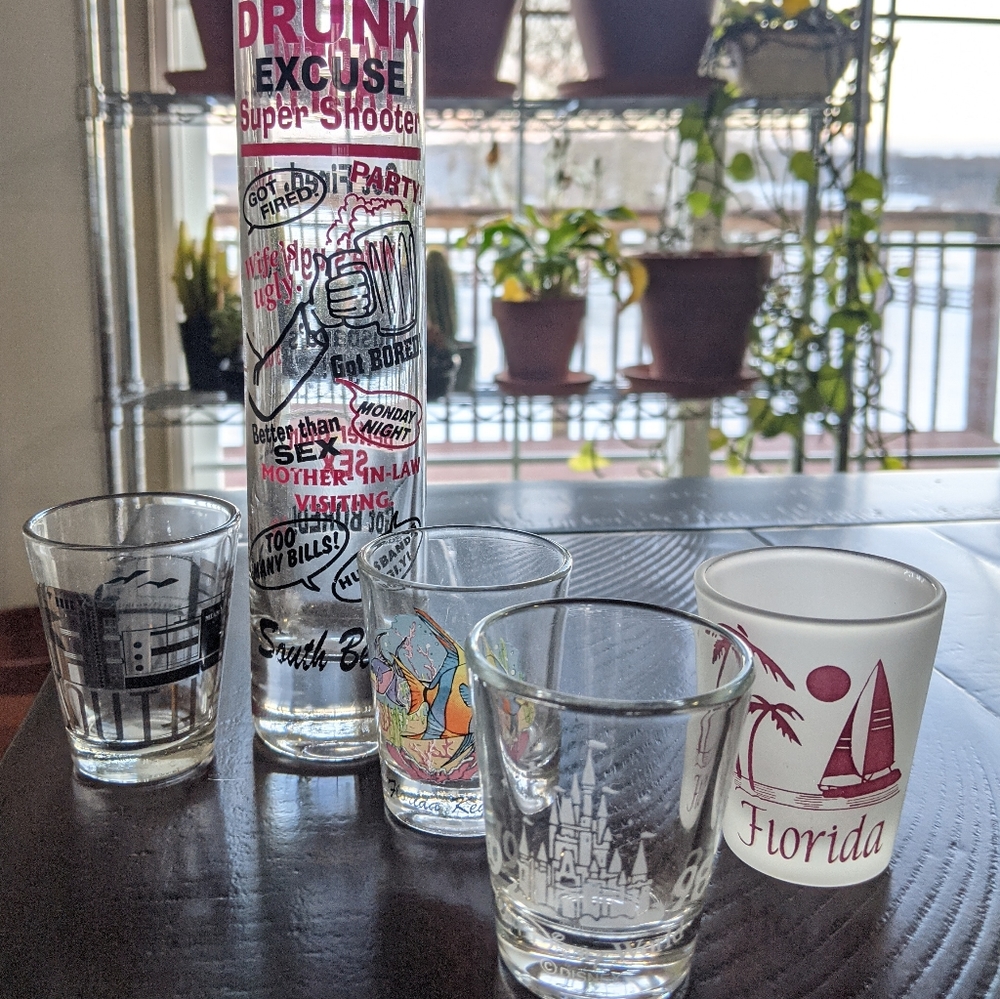 7 Shotglass Set from Florida and Bahamas